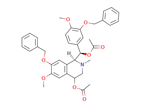 Acetic acid (R)-((S)-4-acetoxy-7-benzyloxy-6-methoxy-2-methyl-1,2,3,4-tetrahydro-isoquinolin-1-yl)-(3-benzyloxy-4-methoxy-phenyl)-methyl ester