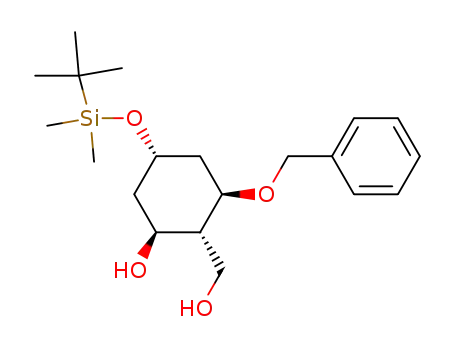 (1S,2R,3R,5S)-3-benzyloxy-5-(tert-butyldimethylsilyloxy)-2-hydroxymethyl-cyclohexanol