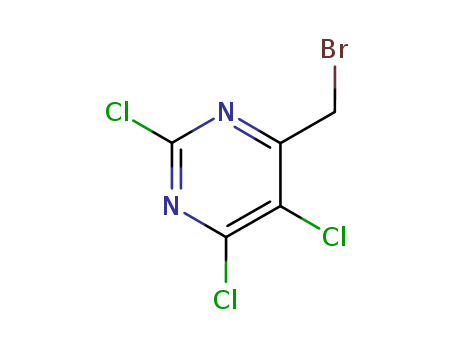 4-(bromomethyl)-2,5,6-trichloro-pyrimidine cas  6554-72-9