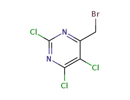 Molecular Structure of 6554-72-9 (4-(bromomethyl)-2,5,6-trichloropyrimidine)