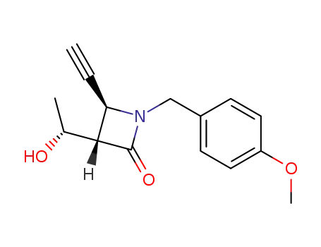 (3S,4S)-4-Ethynyl-3-<(1R)-hydroxyethyl>-N-p-methoxybenzyl-2-azetidinone