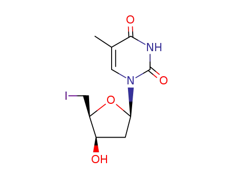 1-(2,5-dideoxy-5-iodo-β-D-threo-pentofuranosyl)thymine