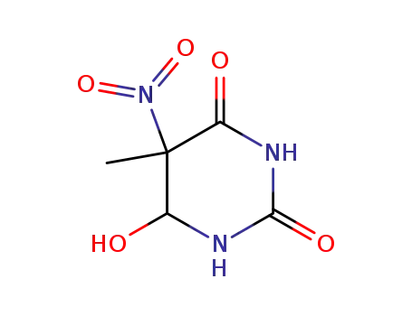 Molecular Structure of 59698-25-8 (6-hydroxy-5-methyl-5-nitrodihydropyrimidine-2,4(1H,3H)-dione)