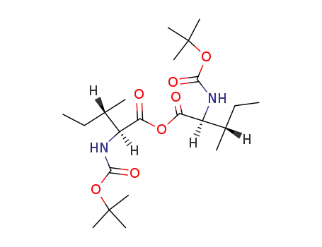 Molecular Structure of 56676-12-1 (L-Isoleucine, N-[(1,1-dimethylethoxy)carbonyl]-, anhydride)