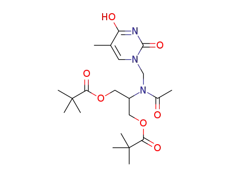 1-[N-(1,3-dipivaloyloxyprop-2-yl)acetylaminomethyl]-5-methyl-1H,3H-pyrimidin-2,4-dione