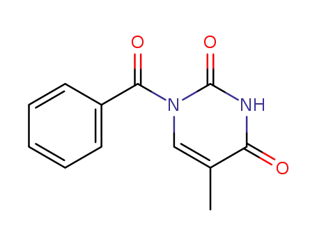 Molecular Structure of 90330-19-1 (2,4(1H,3H)-Pyrimidinedione, 1-benzoyl-5-methyl-)