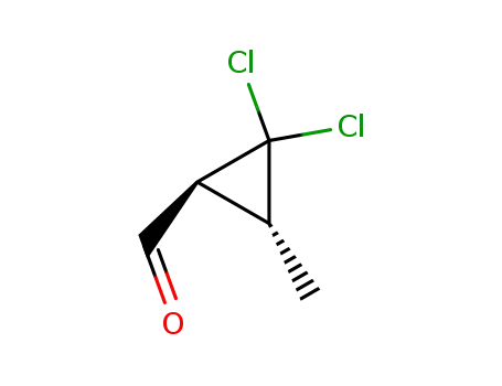 Molecular Structure of 79743-35-4 (Cyclopropanecarboxaldehyde, 2,2-dichloro-3-methyl-, trans-)