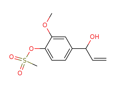 Benzenemethanol, a-ethenyl-3-methoxy-4-[(methylsulfonyl)oxy]-