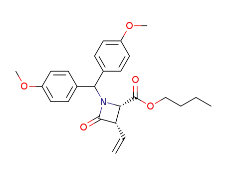 2-Azetidinecarboxylic acid,
1-[bis(4-methoxyphenyl)methyl]-3-ethenyl-4-oxo-, butyl ester