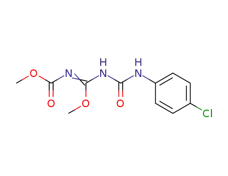 Carbamic acid,
[[[[(4-chlorophenyl)amino]carbonyl]amino]methoxymethylene]-, methyl
ester