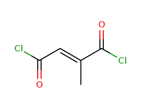 Molecular Structure of 20537-97-7 (2-Butenedioyl dichloride, 2-methyl-, (E)-)