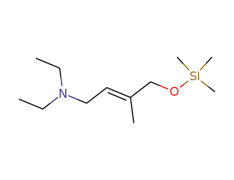 2-Buten-1-amine, N,N-diethyl-3-methyl-4-[(trimethylsilyl)oxy]-, (E)-