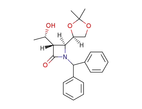 (3S,4S)-4-[(4R)-2,2-dimethyl-1,3-dioxolan-4-yl]-1-(diphenylmethyl)-3-[(1S)-1-hydroxyethyl]azetidin-2-one