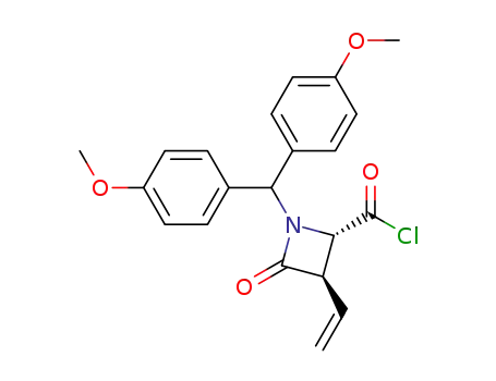 2-Azetidinecarbonyl chloride,
1-[bis(4-methoxyphenyl)methyl]-3-ethenyl-4-oxo-