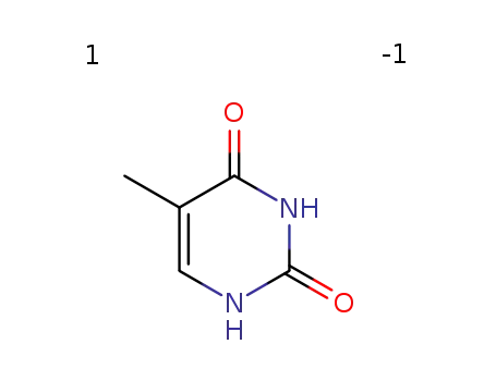 Molecular Structure of 80857-92-7 (Methyl, (1,2,3,4-tetrahydro-2,4-dioxo-5-pyrimidinyl)-)