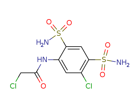 2-chloro-N-(5-chloro-2,4-disulfamoylphenyl)acetamide