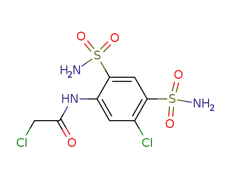 Molecular Structure of 2880-40-2 (2,5'-dichloro-2',4'-disulphamoylacetanilide)