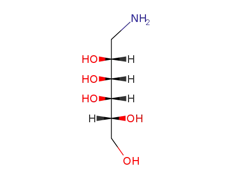 Molecular Structure of 93939-68-5 (1-amino-1-deoxymannitol)