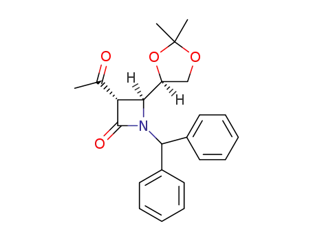 (3S,4S)-3-acetyl-4-[(4R)-2,2-dimethyl-1,3-dioxolan-4-yl]-1-(diphenylmethyl)azetidin-2-one