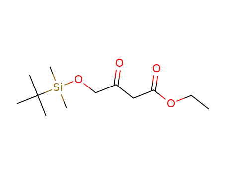 Molecular Structure of 1341195-54-7 (Ethyl 4-((tert-butyldimethylsilyl)oxy)-3-oxobutanoate)