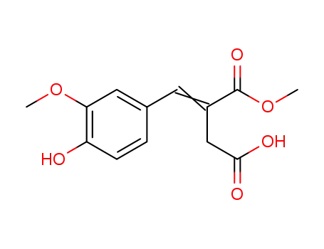 Butanedioic acid, [(4-hydroxy-3-methoxyphenyl)methylene]-, 1-methyl
ester