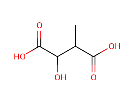 Molecular Structure of 608-41-3 (2-hydroxy-3-methylbutanedioic acid)