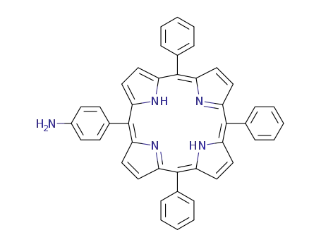 Molecular Structure of 67605-64-5 (4-(10,15,20-Triphenyl-21H,23H-porphin-5-yl)benzenamine)