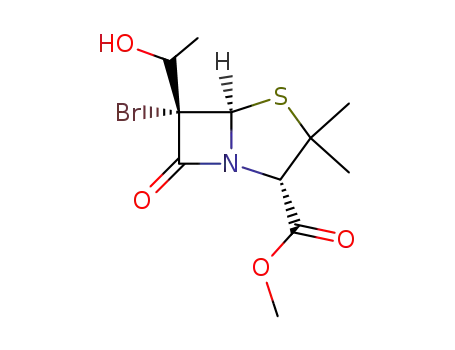 (2S,5R,6S)-6-Bromo-6-(1-hydroxy-ethyl)-3,3-dimethyl-7-oxo-4-thia-1-aza-bicyclo[3.2.0]heptane-2-carboxylic acid methyl ester