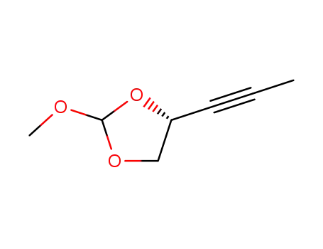 Molecular Structure of 710324-26-8 (2-methoxy-4-(prop-1-ynyl)-[1,3]-dioxolane)