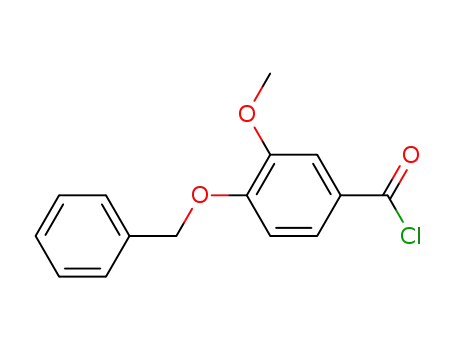 Molecular Structure of 1486-52-8 (Benzoyl chloride, 3-methoxy-4-(phenylmethoxy)-)