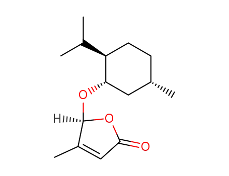 Molecular Structure of 120263-07-2 ((5S)-5-<(+)-menthyloxy>-4-methyl-2(5H)furanone)