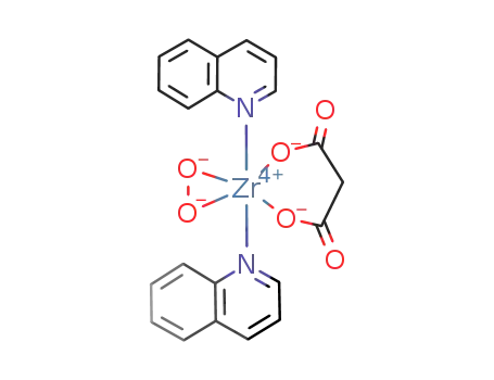 Zr(O<sub>2</sub>)(CH<sub>2</sub>(COO)2)(C<sub>9</sub>H<sub>7</sub>N)2