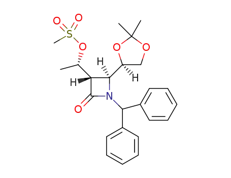 (1S)-1-[(2S,3S)-2-[(4R)-2,2-dimethyl-1,3-dioxolan-4-yl]-1-(diphenylmethyl)-4-oxoazetidin-3-yl]ethyl methanesulfonate