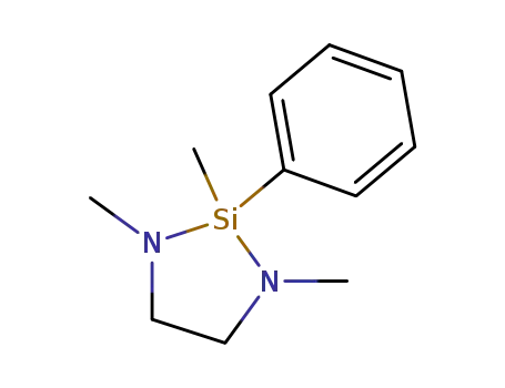 Molecular Structure of 1012-34-6 (1,3-Diaza-2-silacyclopentane, 1,2,3-trimethyl-2-phenyl-)