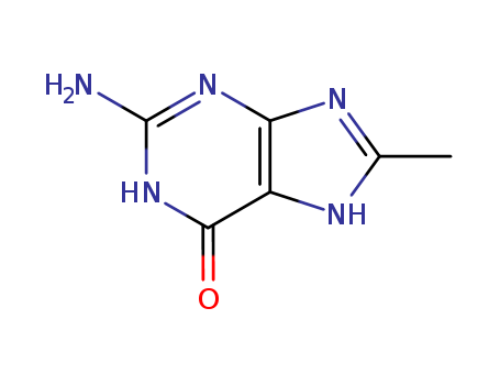 6H-Purin-6-one,2-amino-1,9-dihydro-8-methyl-