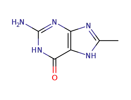 Molecular Structure of 23662-75-1 (8-METHYLGUANINE)