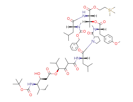Z-D-MeLeu-Thr(OTMSe)-O-Me<sub>2</sub>Tyr-Pro-Leu-Hip-Ist-Boc