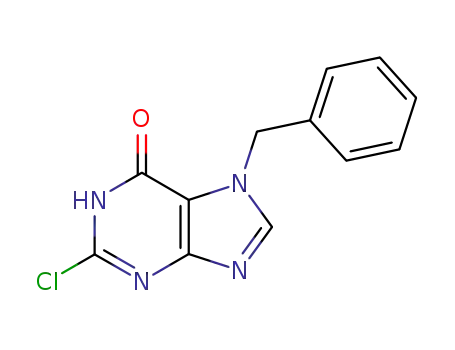 Molecular Structure of 56025-88-8 (7-benzyl-2-chloro-3H-purin-6-one)