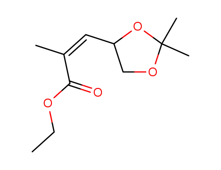 2-Propenoic acid, 3-(2,2-dimethyl-1,3-dioxolan-4-yl)-2-methyl-, ethyl
ester, (Z)-