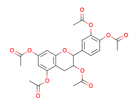 2H-1-Benzopyran-3,5,7-triol,2-[3,4-bis(acetyloxy)phenyl]-3,4-dihydro-, 3,5,7-triacetate