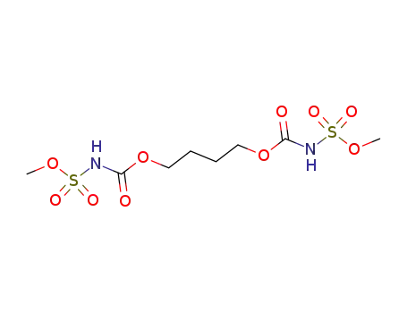 Molecular Structure of 409322-35-6 (Butandiol-(1,4)-bis-<carbamidsaeureester-N-sulfonsaeure-methylester>)
