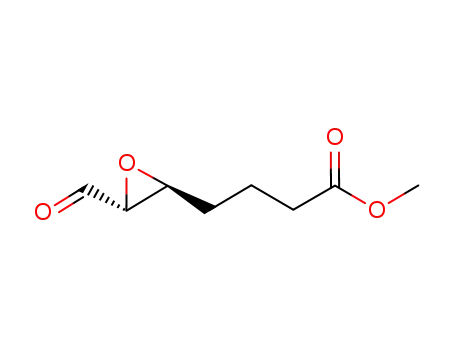 Molecular Structure of 113973-13-0 (Oxiranebutanoic acid, 3-formyl-, methyl ester, cis-)