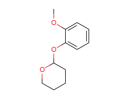 Molecular Structure of 30778-85-9 (2H-Pyran, tetrahydro-2-(2-methoxyphenoxy)-)