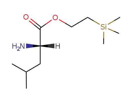 Molecular Structure of 102123-88-6 (L-Leucine, 2-(trimethylsilyl)ethyl ester)