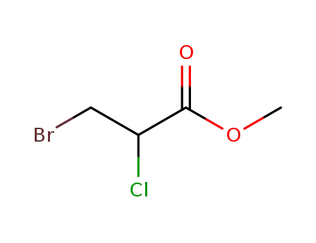 Molecular Structure of 67280-59-5 (Propanoic acid, 3-bromo-2-chloro-, methyl ester)