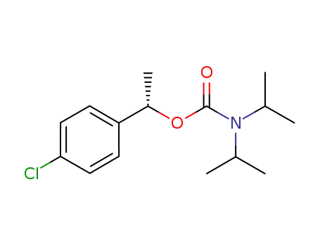 Molecular Structure of 1108740-06-2 ((S)-N,N-diisopropyl O-[1-(4-chlorophenyl)]ethyl carbamate)