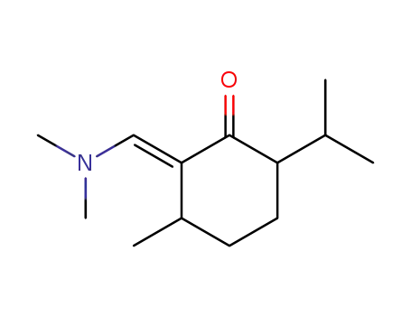 Cyclohexanone,
2-[(dimethylamino)methylene]-3-methyl-6-(1-methylethyl)-, trans-