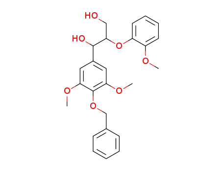 Molecular Structure of 535967-76-1 (1-(4-(Benzyloxy)-3,5-dimethoxyphenyl)-2-(2-methoxyphenoxy)propane-1,3-diol)
