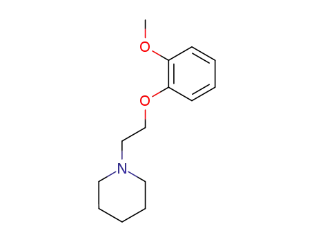 Molecular Structure of 105602-16-2 (1-[2-(2-METHOXYPHENOXY)ETHYL]-PIPERIDINE)