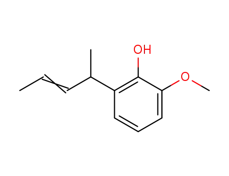 2-methoxy-6-(1-methyl-2-butenyl)phenol